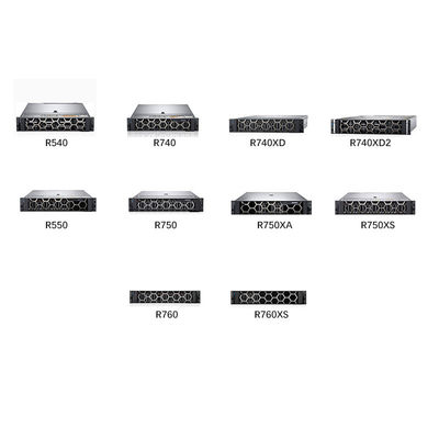 Poweredge R760 R750 R750xa R550 R740xd2 2U Двойной процессор ПК Компьютерный центр обработки данных GPU Rack Server